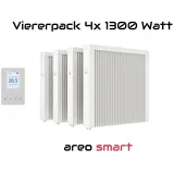 Evarmo Flächenspeicherheizung areo smart 4x 1300 Watt