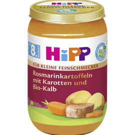 HiPP Bio Karotten mit Mais und Bio-Kalb 190 g
