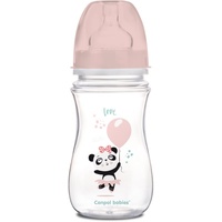 Canpol babies Exotic Animals Easy Start Anti-Colic Bottle Pink 240 ml