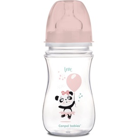 Canpol babies Exotic Animals Easy Start Anti-Colic Bottle Pink 240 ml