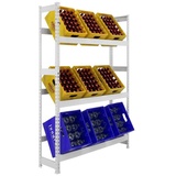 Simonrack Getränkekistenregal Simonbottle 3 8435104962565 weiß 100,0 x 30,0 x 180,0 cm