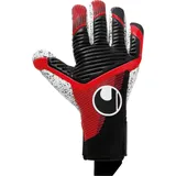 Uhlsport Powerline Supergrip+ Finger Surround Torwarthandschuhe schwarz/rot/Weiß