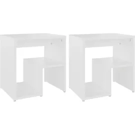 vidaXL Nachtschrank 2 Stk. 40 x 30 x 40 cm Weiß