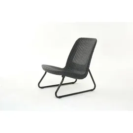 KETER Terrassenmöbel-Set 3-tlg. Rio Graphitgrau - Grau