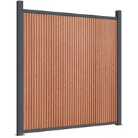 vidaXL Zaunelement 1564 x 186 cm Braun/WPC
