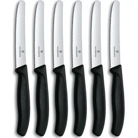 Victorinox Swiss Classic Tomaten-/Tafelmesser 6-tlg. schwarz