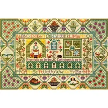 Bothy Threads Kreuzstich-Set Friedlicher Garten, 51x34cm, XS11, Zählmuster