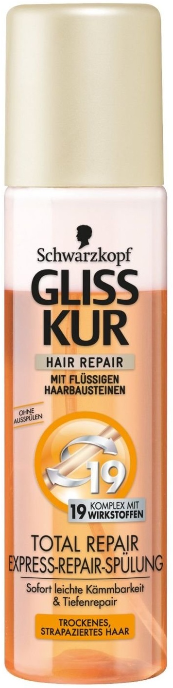 SchwarzKopf - Spray Anti Noeuds - GLISS KUR HAIR REPAIR - Cheveux secs et abîmés - 200ml