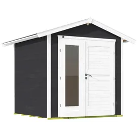 Weka Gartenhaus 224 A 2,60 x 2,33 m Dunkelgrau