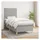 vidaXL Boxspringbett 100 x 200 cm Hellgrau