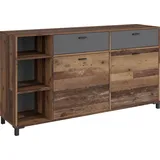 INOSIGN Sideboard »Jackson«, Breite 160 cm, mit offenem Regal, braun