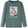 vidaXL Kinder-Langarmshirt mit Dinosaurier Pullover Sweatshirt Dunkelgrün Melange 128 - 128