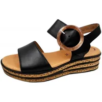 Gabor Damen, Plateausandalen, Frauen Sandalen,Best Fitting,Plateausandaletten,Dicke Sohle,Sommerschuhe,Freizeitschuhe,schwarz,37.5 EU /