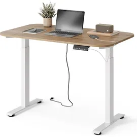 Vicco Schreibtisch Elevate, 120 x 70 cm 2 Motoren, Model 58657 - Weiß/Braun