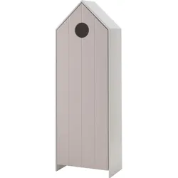 Vipack CASAMI - Schrank mit Tür pink, Rillenprofil senkrecht, MDF lackiert