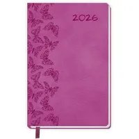 Trötsch Verlag Trötsch Taschenkalender A7 Soft Touch Schmetterlinge 2026