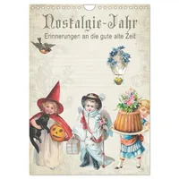 Calvendo Nostalgie-Jahr, Motive aus alten Poesiealben (Wandkalender 2026 DIN