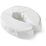 VITILITY Toilettensitzerhöhung - soft, Sitzerhöhung für Senioren, Toilettensitzerhöhungen Weiß, Sitzerhöhung Toilette Erwachsene, abnehmbare Schuhe für die Waschmaschine