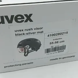 Uvex Rush Visor 55-58 cm dark silver mat 2022