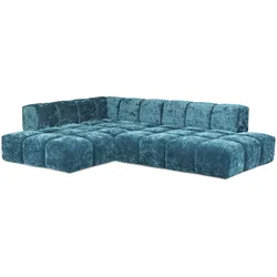 Bretz Ecksofa Edgy Stoff Blau 215 x 297 cm