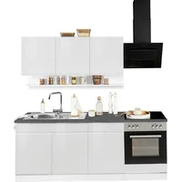 kochstation Küchenzeile KS-Virginia 210 cm grau