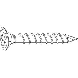 Maco RUSTICO Spanplattenschraube Senkkopf 4, 5 x 40 mm, Edelstahl schwarz (12474)