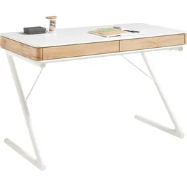 MCA Furniture Schreibtisch Bukarest weiß matt lackiert
