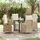 vidaXL 5-teiliges Garten-Ess-Set in Beige aus Poly Rattan