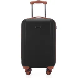 Hartschalen-Trolley HAUPTSTADTKOFFER "Wannsee", Gr. B/H/T: 35cm x 58cm x 22cm 37 l, schwarz, ABS, matt, Koffer