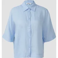S.Oliver Kurzarmbluse aus Leinen im Relaxed Fit Bluse reinem