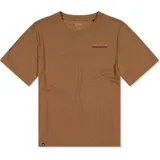 Mons Royale Damen Icon Merino T-Shirt (Größe L, braun)