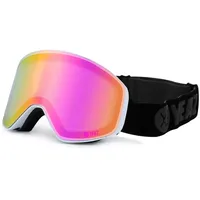 YEAZ Magnet-Ski-Snowboardbrille pink verspiegelt/weiß APEX