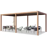 TOOLPORT PRIMEYARD Pergola Aluminium-Pfosten mit Lamellendach