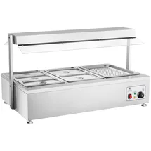 Royal Catering Bain Marie 6 GN mit Fleischaufsatz