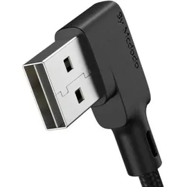 Mcdodo CA-5773 90 Grad Micro USB Ladekabel Winkelstecker,3m Schwarz