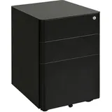 Vinsetto Rollcontainer 39 x 48 x 59 cm schwarz