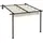 Outsunny Pergola 297 x 297 cm creme