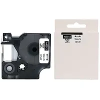 Rillprint Schriftbandkassette, weiß/schwarz, 12 mm x 7 m