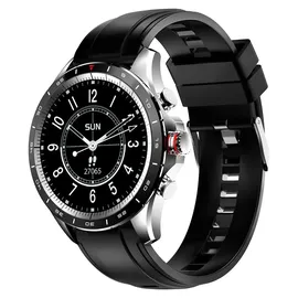 Atlanta 9718- Smartwatch, für Herren, Fitnesstracker, mit Wettervorhersage, Schrittzähler, zum Blutdruck messen, wasserdicht, Farbe:Schwarz