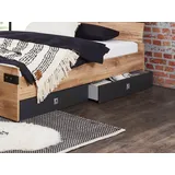 WIMEX Bettkasten Liverpool 2er Set Dekor Grau