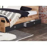 WIMEX Bettkasten Liverpool 2er Set Dekor Grau