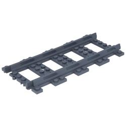 LEGO® Spielbausteine Eisenbahn: 50 gerade Schienen-Stücke