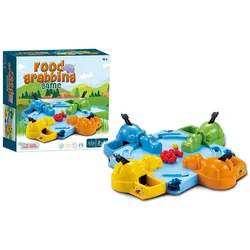 Fivejoy Lernspielzeug Hungry Hippo Family Brettspiel,Marmorspiel (1-St), interaktives Lernspielzeug frühkindliche Bildung