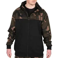 Fox International Lw Split Reißverschlusspullover - Black / Camo - 3XL