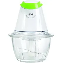 ECG SP 466 250 W 1000 ml Glasbehälter, herausnehmbare Edelstahl-Klingen, zum Hacken von Obst, Gemüse, Fleisch und sonstigen Lebensmitteln, Sicherheitsdeckel