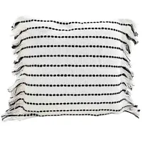 Adorist Dekokissen, Design Boho Kissenbezug Lands & Pits Fringes,