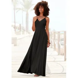 LASCANA Maxikleid Schwarz 42