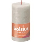 Bolsius Rustik-Kerze Shine 130/68 mm Sandgrau