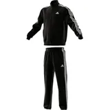 adidas 3-Stripes Woven, Trainingsanzug mit Label-Streifen, Black, M
