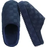 jiajiale Herren Warme Hausschuhe Gemütliches dickes Kissen Orthopädische Plantar Fasciitis Clog Hausschuhe Slip On Memory Foam Winter Bequem Home Schuhe Indoor Outdoor - 47 EU